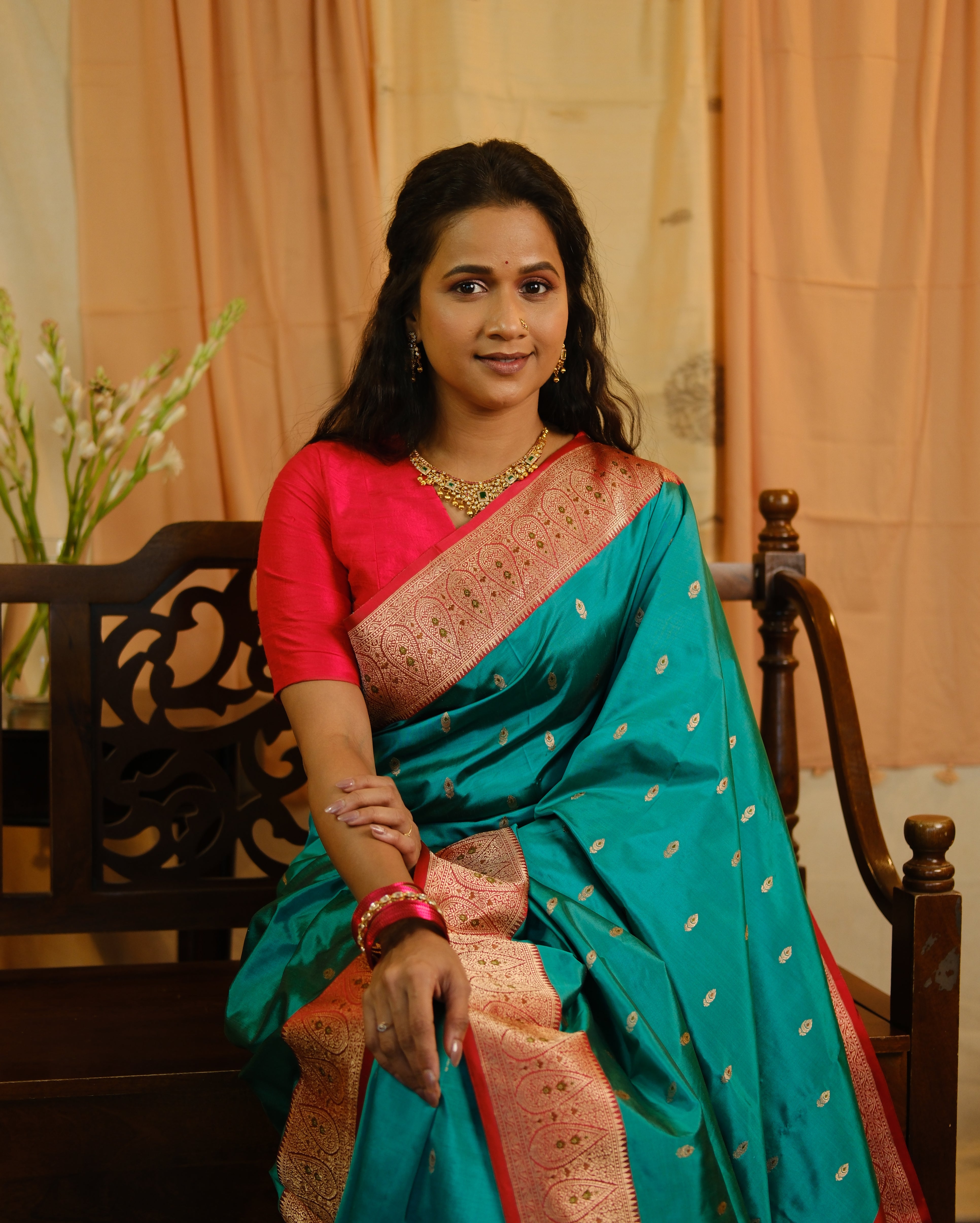 Light Green Banarasi Silk Saree - SRLGSS724