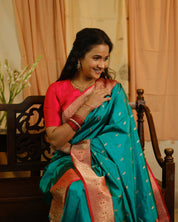 Light Green Banarasi Silk Saree - SRLGSS724