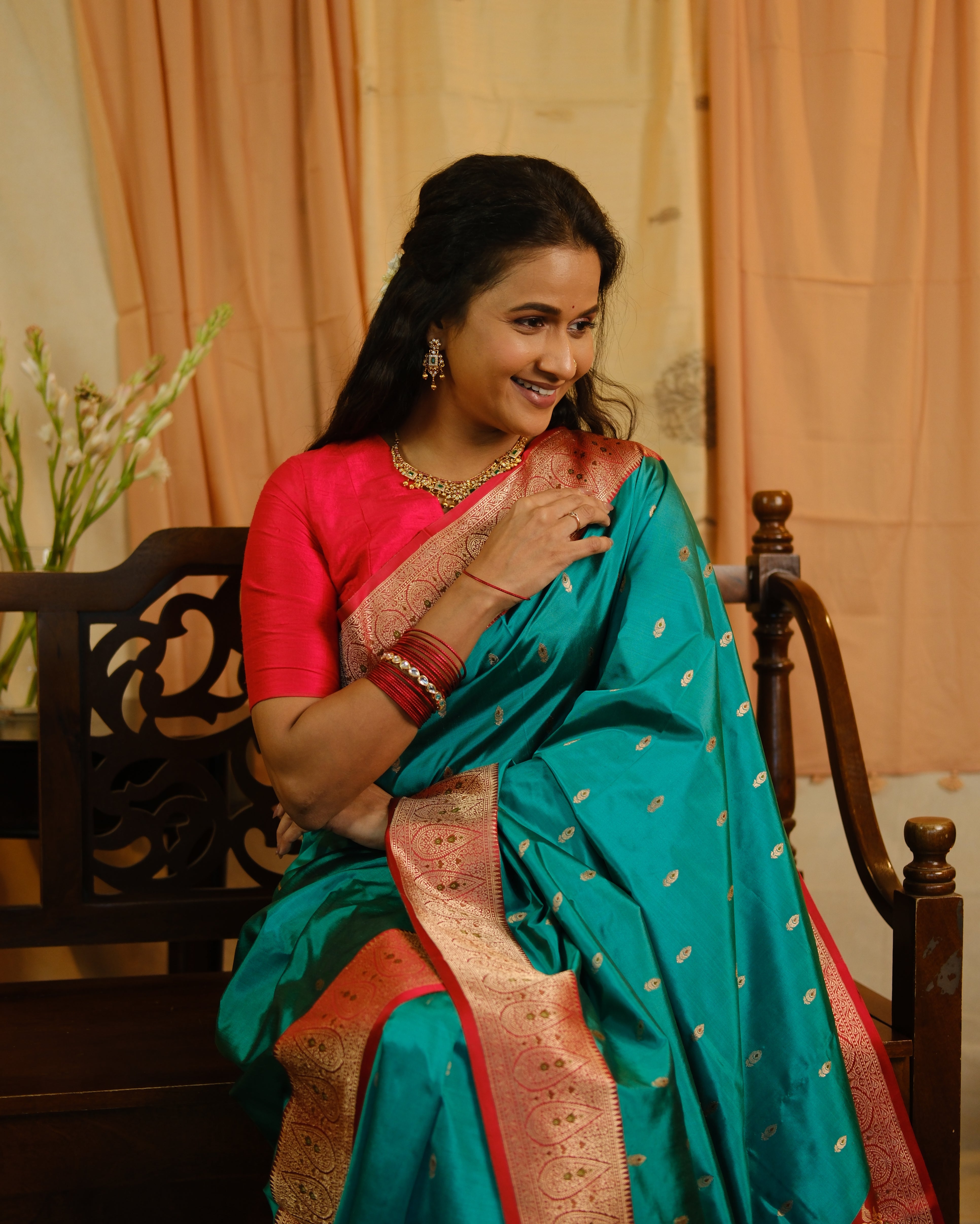 Light Green Banarasi Silk Saree - SRLGSS724