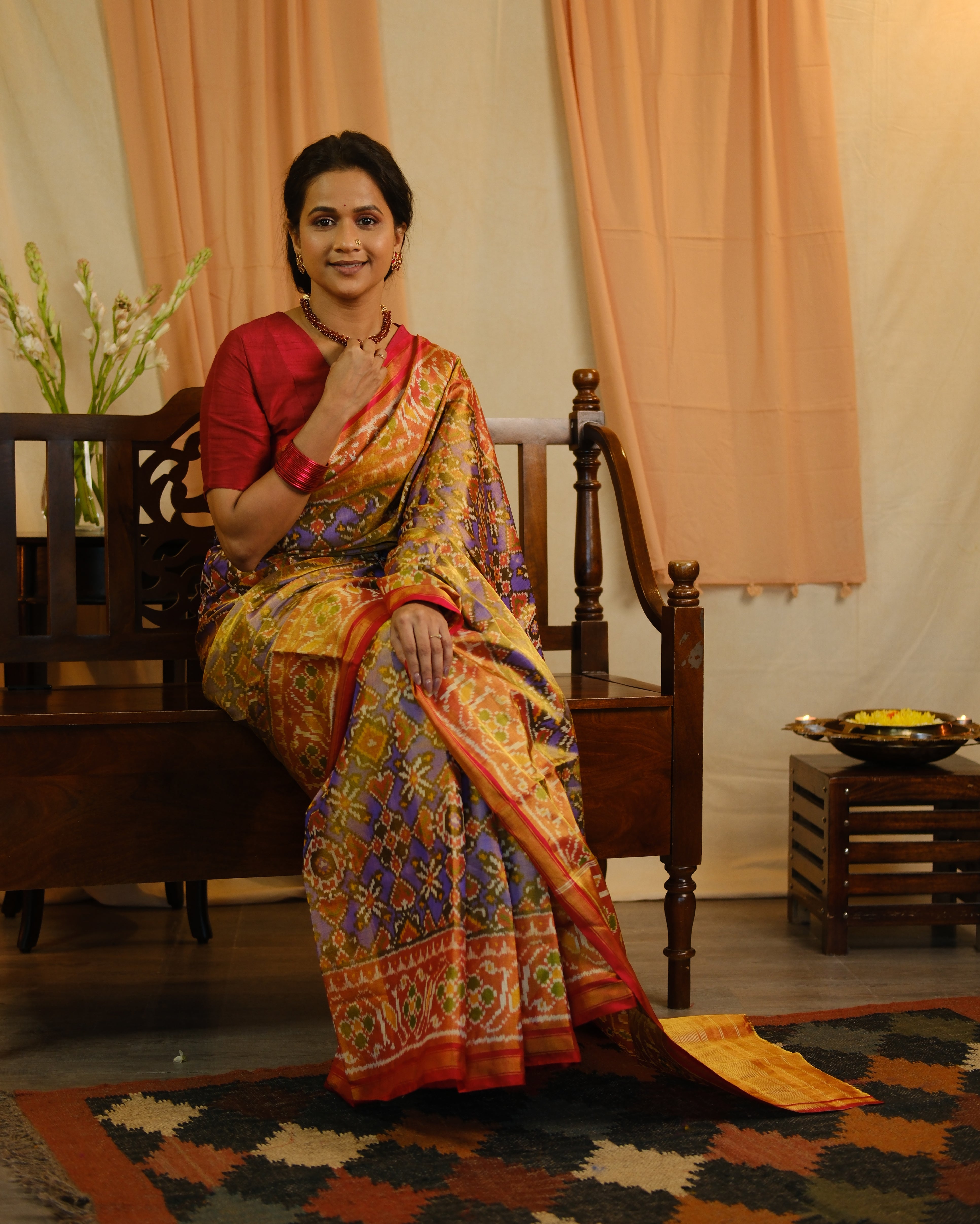 Blue Rajkot Patola Silk Saree - SRBRPSS430