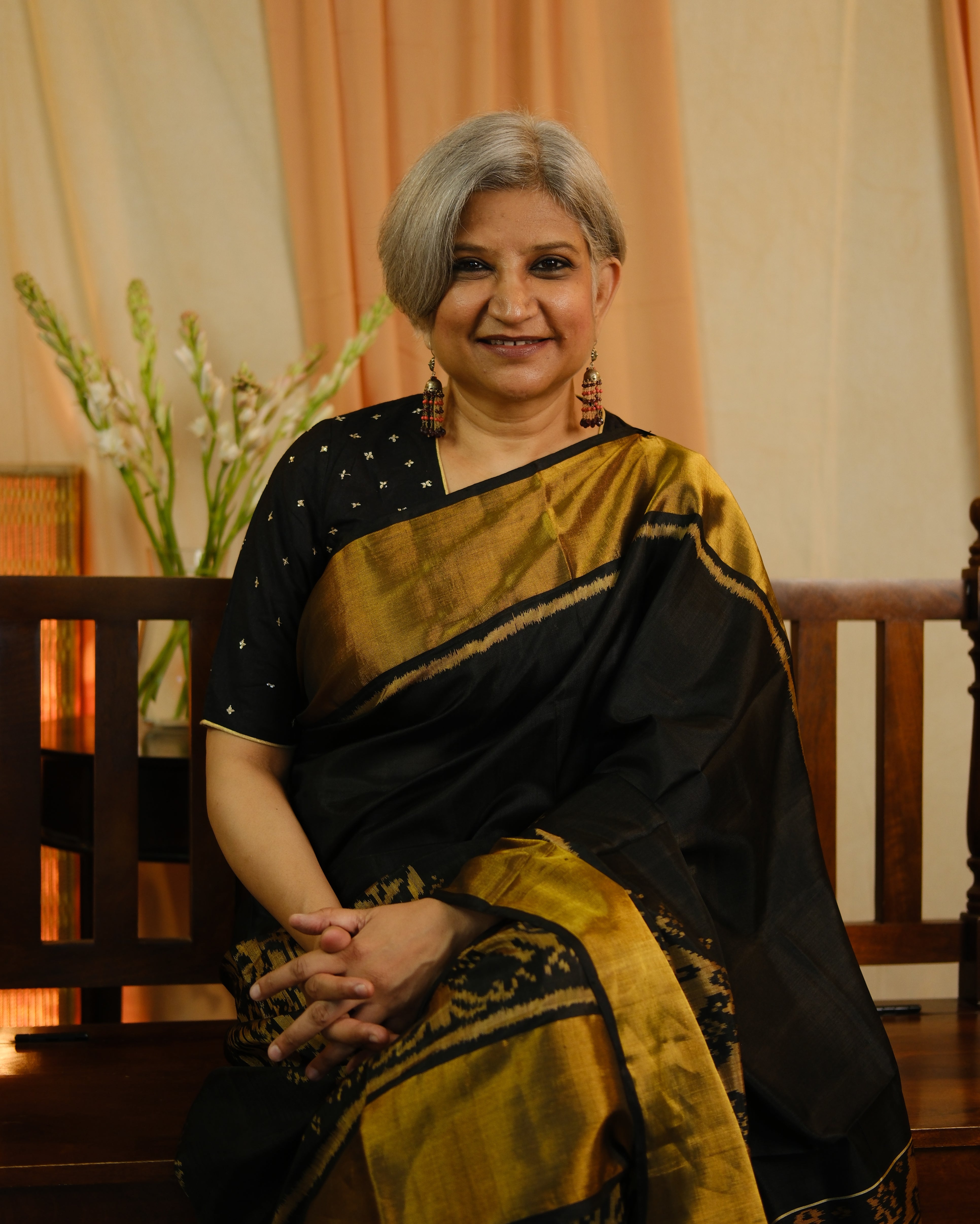 Black Rajkot Patola Silk Saree - SRBRPSS453