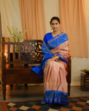 Dusty Red Rajkot Patola Silk Saree - SRDRRPSS280