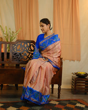 Dusty Red Rajkot Patola Silk Saree - SRDRRPSS280