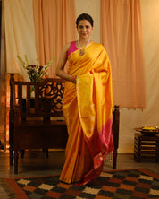 Yellow Soft Silk Saree - SRYSSS161