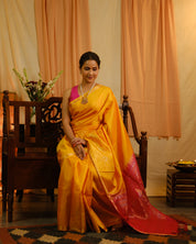 Yellow Soft Silk Saree - SRYSSS161