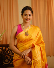 Yellow Soft Silk Saree - SRYSSS161