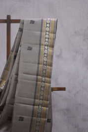 Grey Kanjeevaram Silk Saree - SRGKSS594