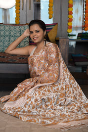 Peach HBP Modal Silk Saree - SRPMSS142-PI