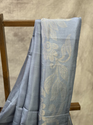 Grey Soft Silk Saree (RD30)