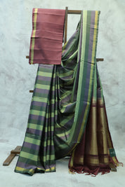 Multicolor Soft Silk Saree-SRMSSS106