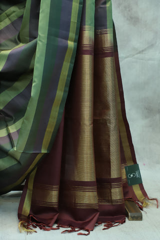 Multicolor Soft Silk Saree - SRMSSS106