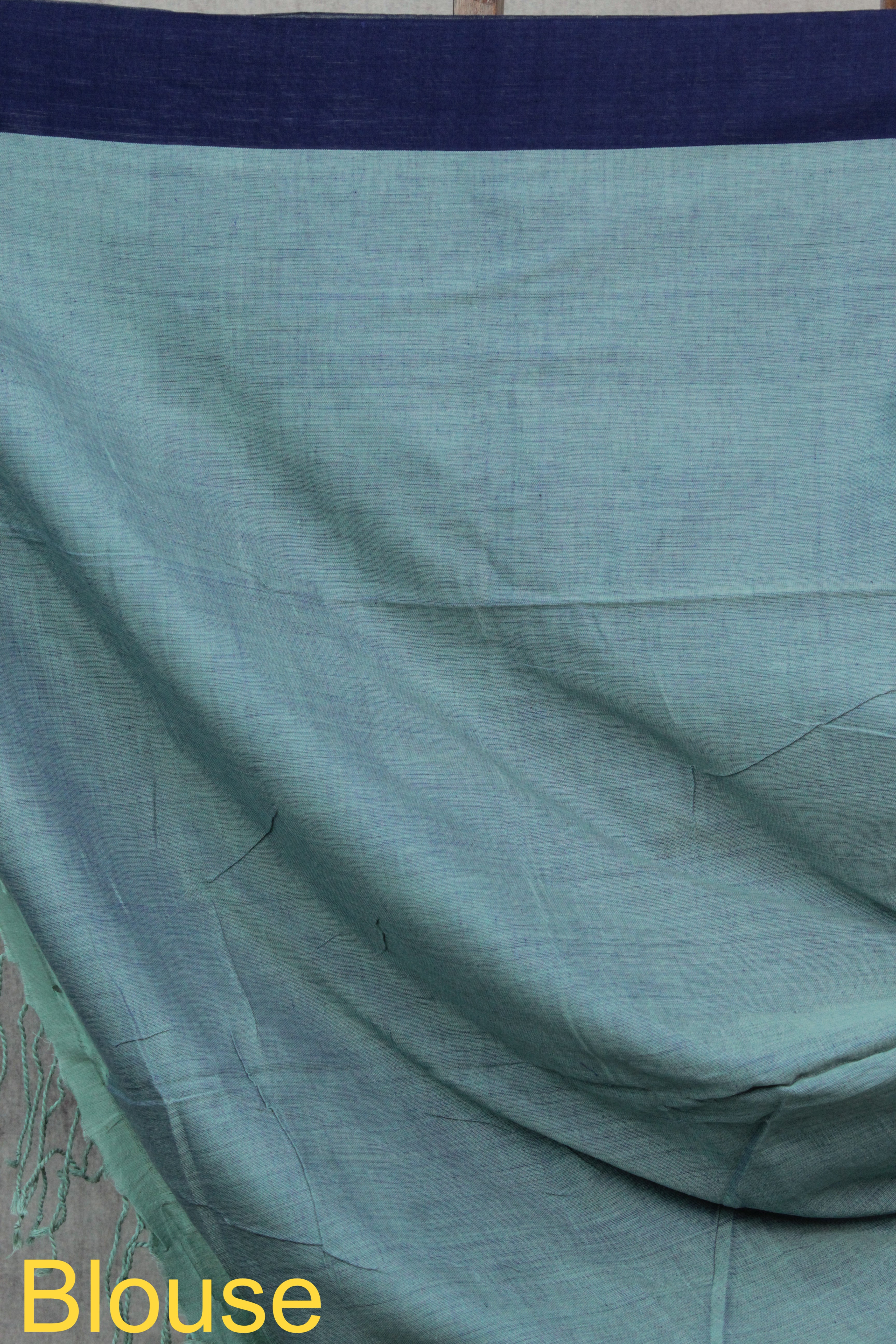 Sage Green Bengal Cotton Jamdani Saree-SRSGBCJS165