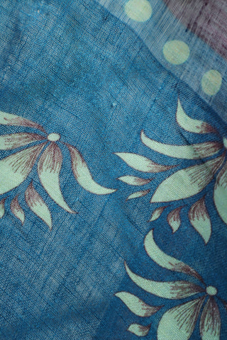 Teal Blue Signature Linen Saree-SRTBSDS6 (RD15)