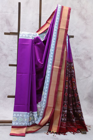 Purple Soft Silk Saree - SRPSSS126