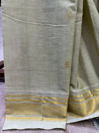 Light Green Cotton Paithani Saree-SRLGCPS195