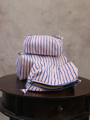 Pink-Blue HBP Cotton Pouch (Set Of 3)-SRPBCP40