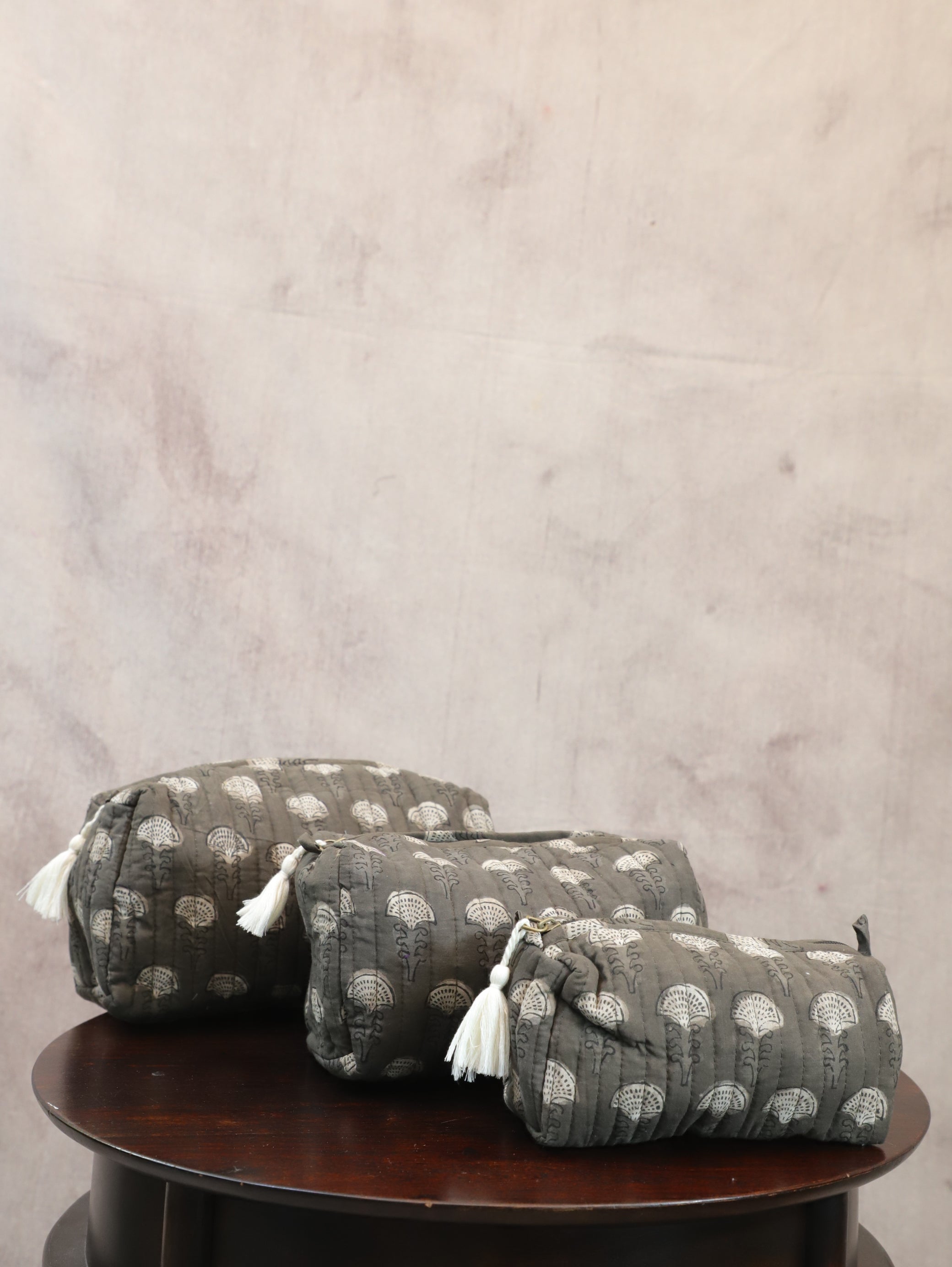 Dark Kashish HBP Cotton Pouch (Set Of 3)-SRDKCP33