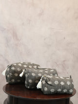 Dark Kashish HBP Cotton Pouch (Set Of 3)-SRDKCP33