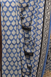 Blue HBP Cotton Saree - SRBCS2221