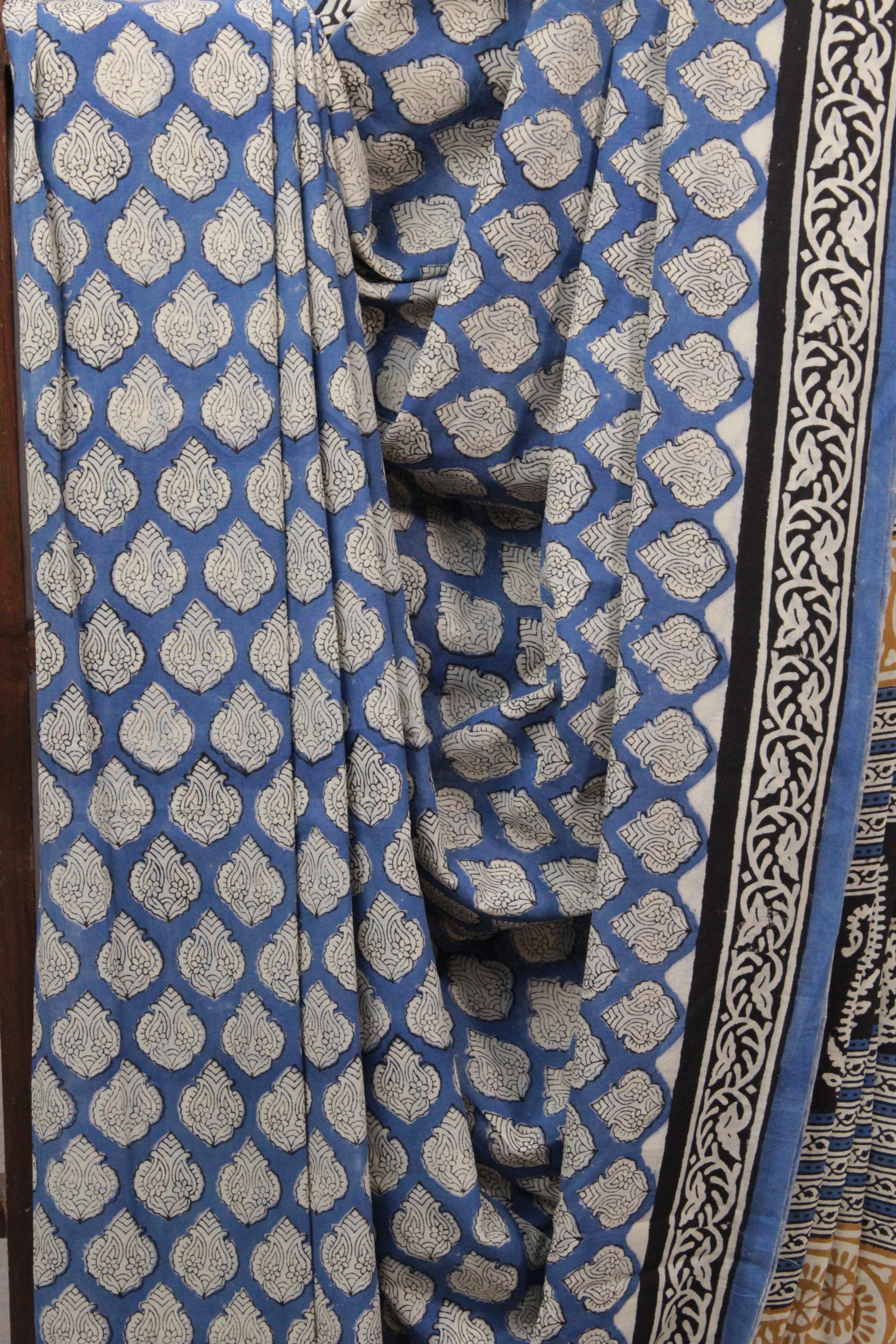 Blue HBP Cotton Saree - SRBCS2221