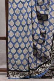 Blue HBP Cotton Saree - SRBCS2221