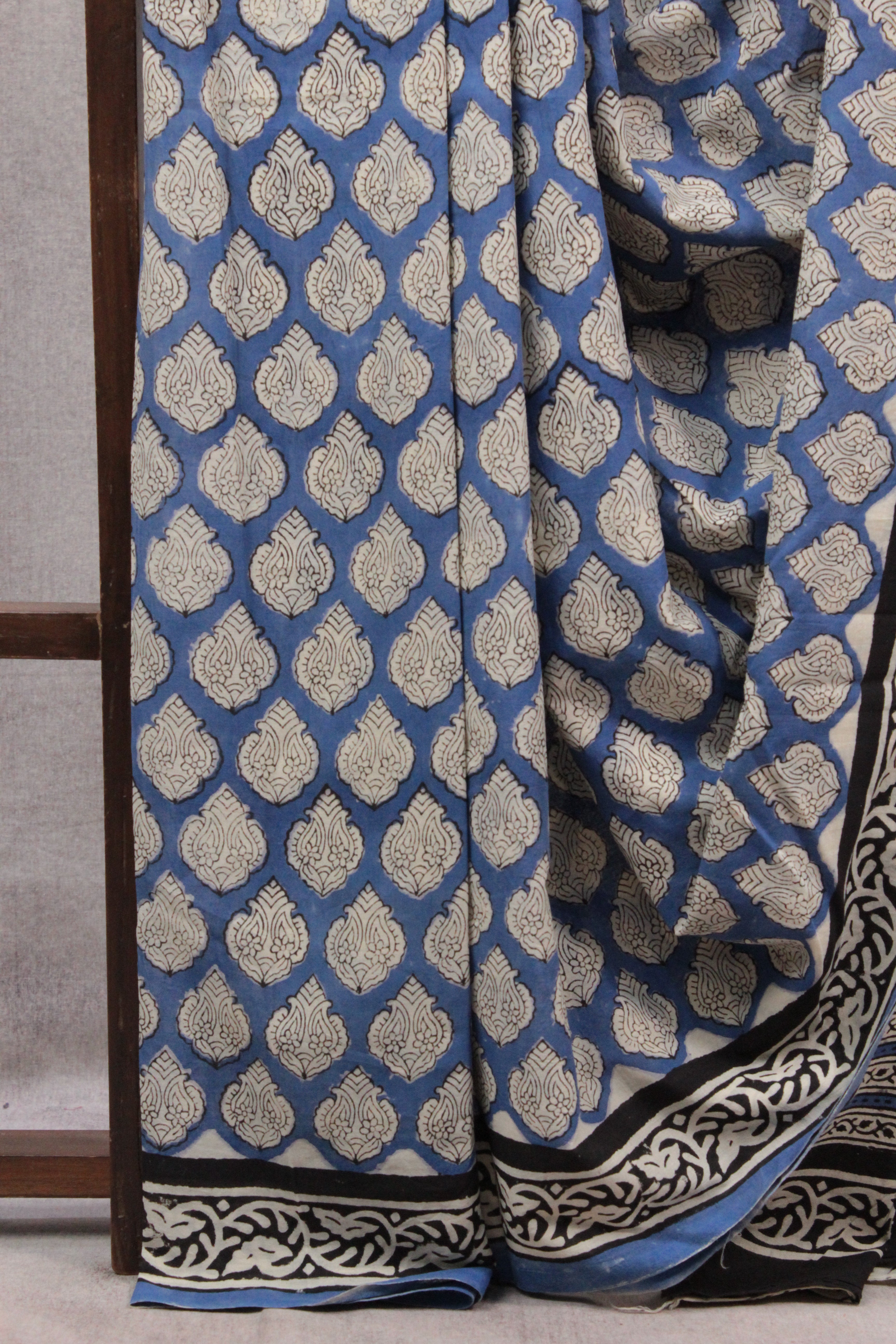 Blue HBP Cotton Saree - SRBCS2221