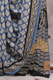 Blue HBP Cotton Saree - SRBCS2221