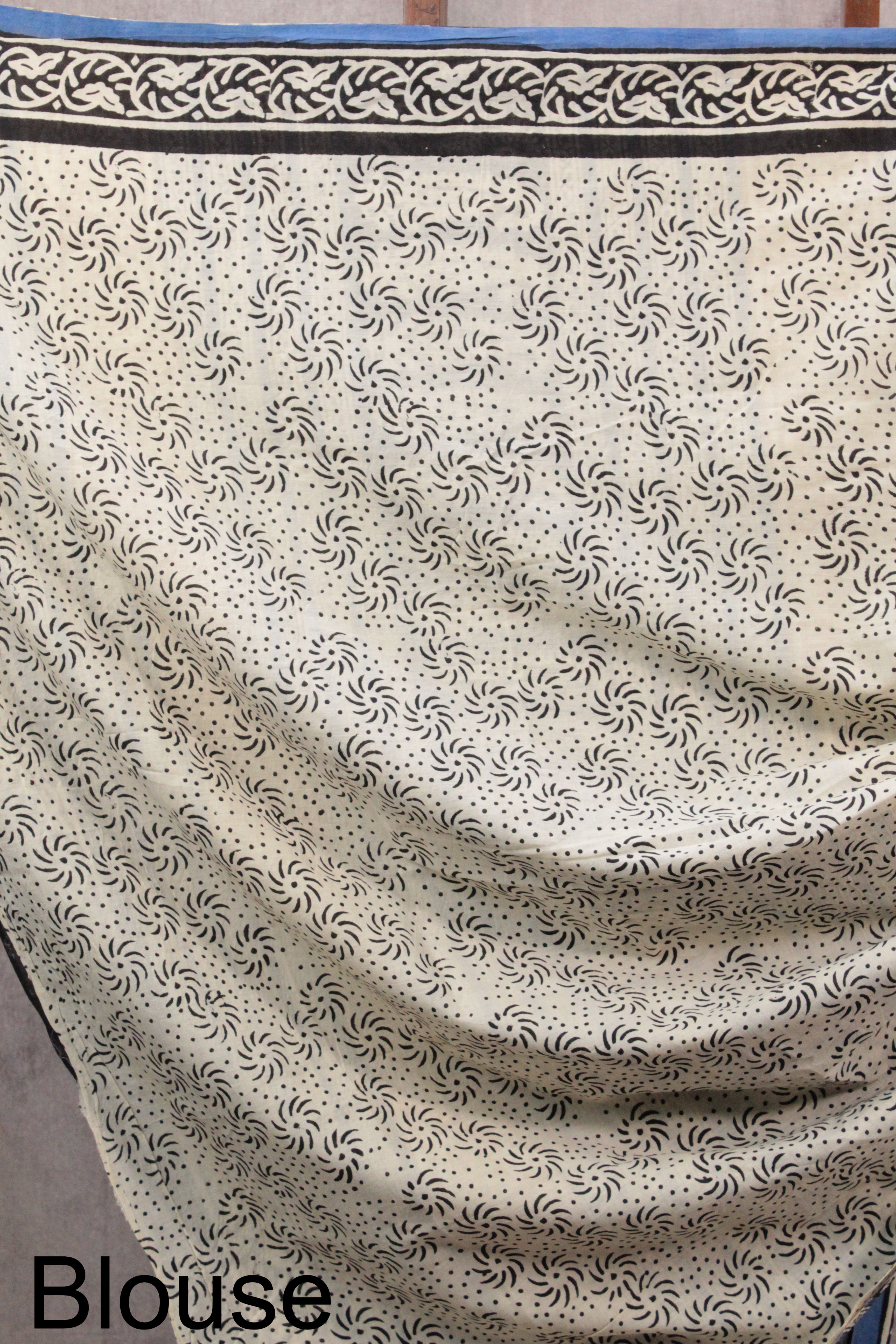 Blue HBP Cotton Saree - SRBCS2221