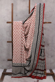 Cream HBP Cotton Saree - SRCCS2238