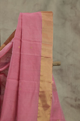 Pink Chanderi Silk Saree-SRPCSS82