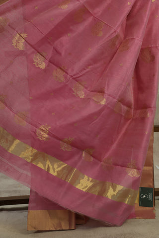 Pink Chanderi Silk Saree-SRPCSS82