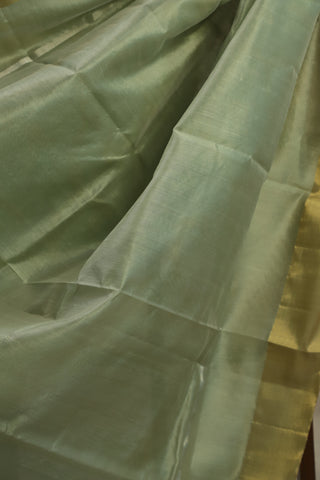 Mint Green Chanderi Silk Saree-SRMGCSS84