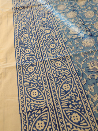 Blue HBP Cotton Single Bedsheet-SRBCSB6