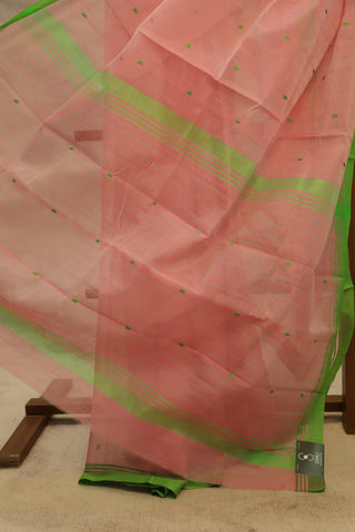 Light Pink Cotton Chanderi Saree - SRLPCCS16