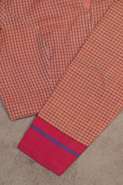 Peach Cotton Patteda Anchu Blouse