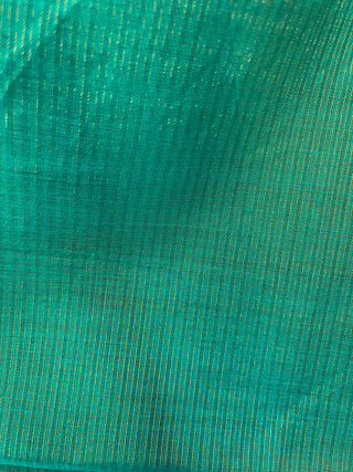 Green Maheshwari Tissue Silk Saree - SRGMTSS82