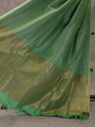 Pista Green Tussar Silk Saree - SRPGYTSS409