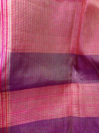 Purple Maheshwari Tissue Silk Saree - SRPMTSS94