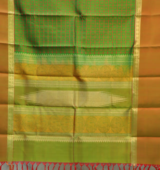 Green Kanjeevaram Silk Saree-SRGKSS42