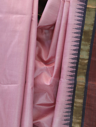 Pink Tussar Silk Saree - SRPTSS399