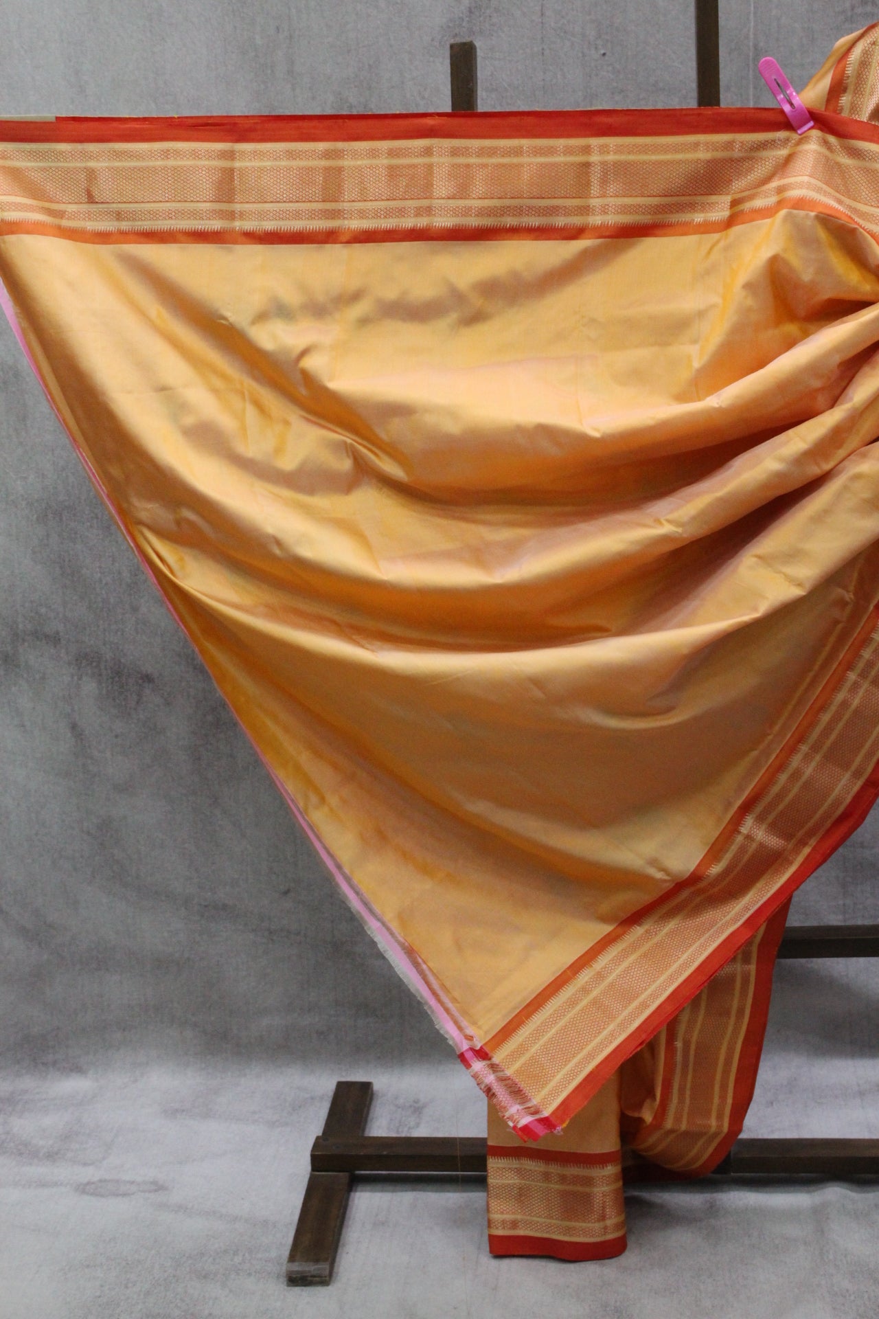 Pastel Orange Silk Paithani Saree - SRPOSPS558