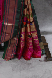 Rani Pink Silk Paithani Saree - SRRPSPS538