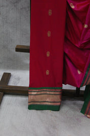 Rani Pink Silk Paithani Saree - SRRPSPS538