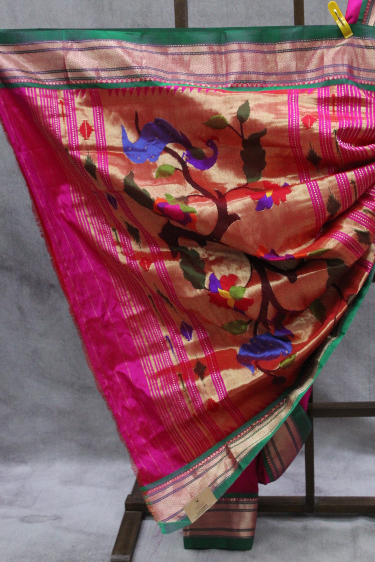 Rani Pink Silk Paithani Saree - SRRPSPS538