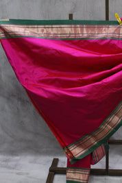 Rani Pink Silk Paithani Saree - SRRPSPS538