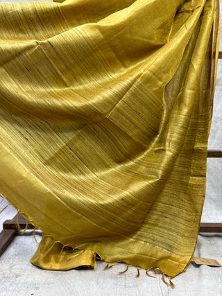 Gold Tussar Silk Saree-SRGTSS566