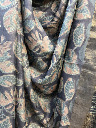 Grey HBP Tussar Silk Saree-SRGTSS438