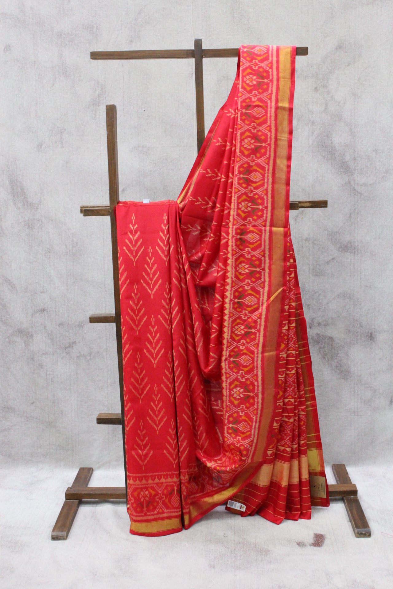 Red Rajkot Patola Silk Saree-SRRRPSS333