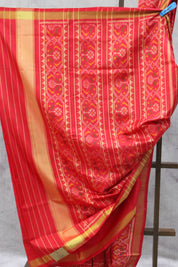 Red Rajkot Patola Silk Saree-SRRRPSS333