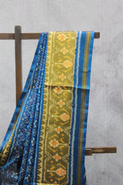 Peacock Blue Rajkot Patola Silk Saree-SRPBRPSS322